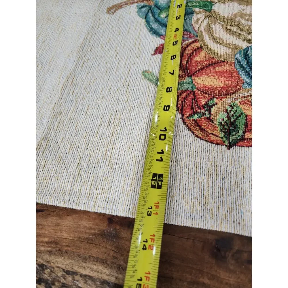 Long Table Runner Pumpkins Orange Fall Autumn Thanksgiving 13